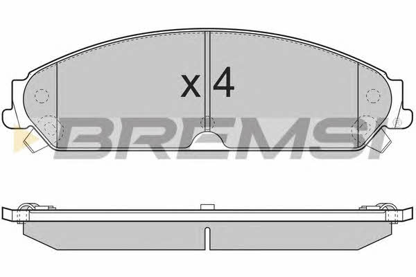 Bremsi BP3277 Brake Pad Set, disc brake BP3277