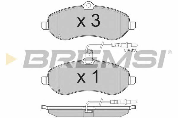 Bremsi BP3283 Brake Pad Set, disc brake BP3283
