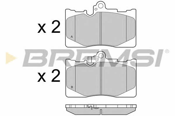 Bremsi BP3418 Brake Pad Set, disc brake BP3418