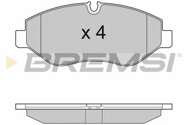 Bremsi BP3292 Brake Pad Set, disc brake BP3292