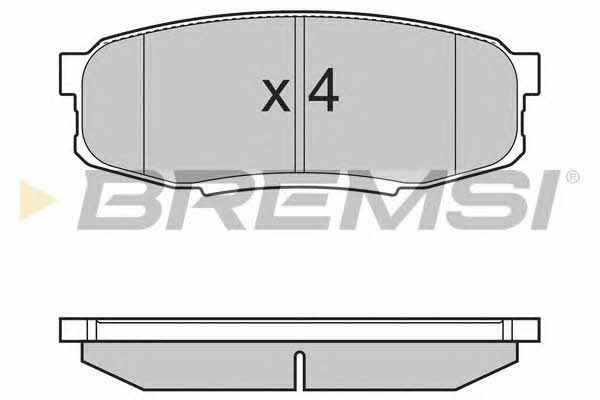Bremsi BP3382 Brake Pad Set, disc brake BP3382