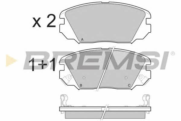 Bremsi BP3401 Brake Pad Set, disc brake BP3401