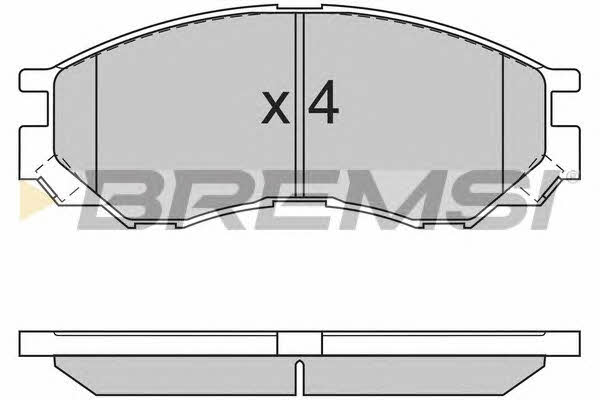 Bremsi BP2775 Brake Pad Set, disc brake BP2775