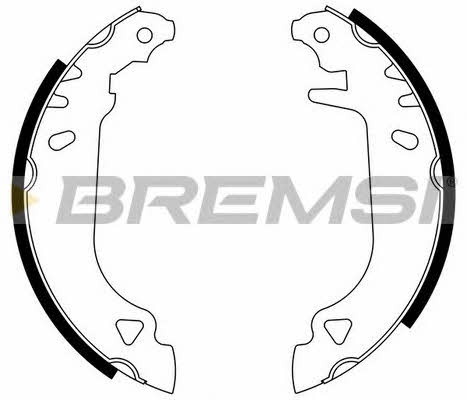 Bremsi GF0168 Brake shoe set GF0168
