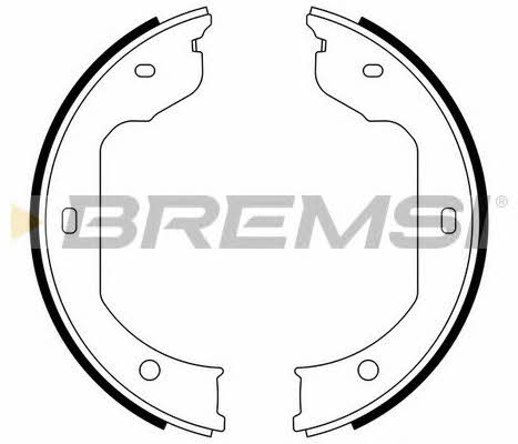 Bremsi GF0081 Parking brake shoes GF0081