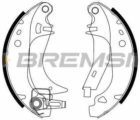 Bremsi GF0382-3 Brake shoe set GF03823