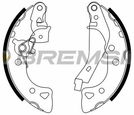 Bremsi GF0103-2 Brake shoe set GF01032