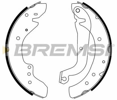 Bremsi GF0179 Brake shoe set GF0179