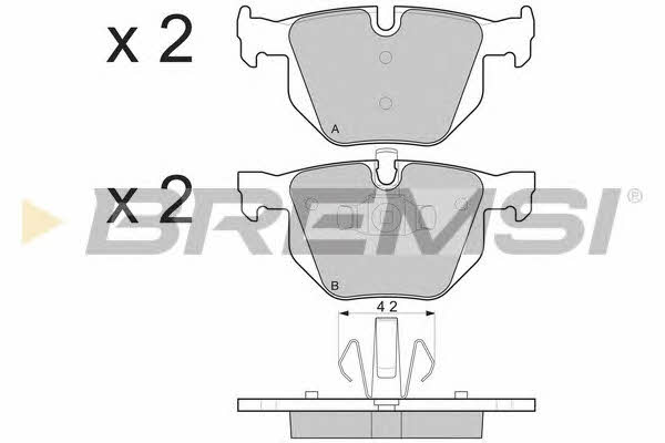 Bremsi BP3263 Brake Pad Set, disc brake BP3263