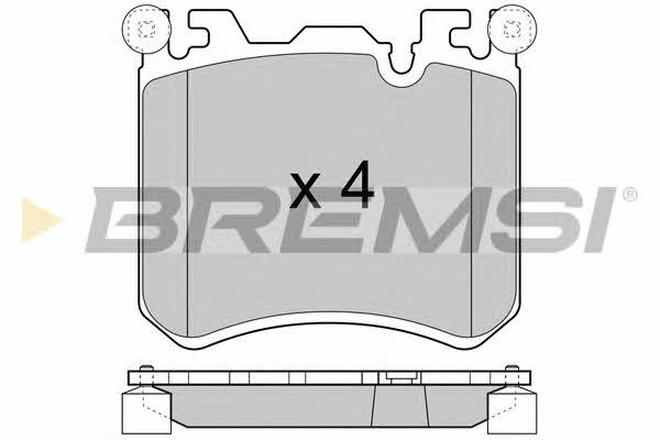 Bremsi BP3419 Brake Pad Set, disc brake BP3419