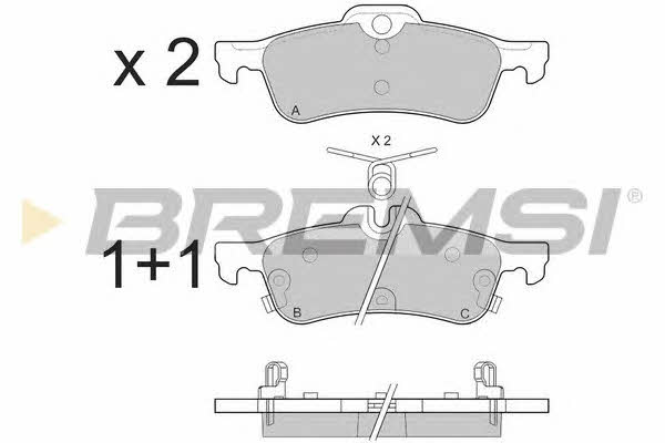 Bremsi BP3528 Brake Pad Set, disc brake BP3528