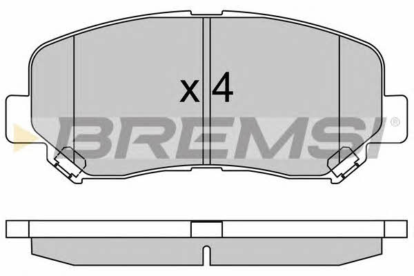 Bremsi BP3535 Brake Pad Set, disc brake BP3535