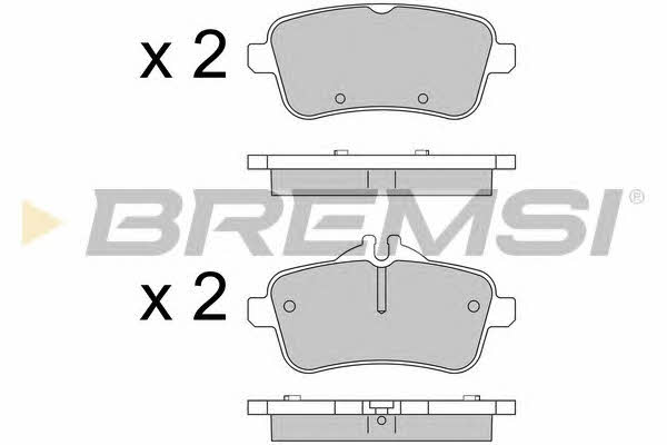 Bremsi BP3538 Brake Pad Set, disc brake BP3538
