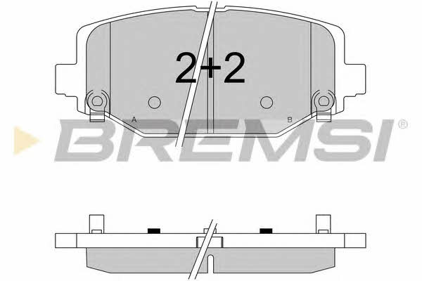 Bremsi BP3544 Brake Pad Set, disc brake BP3544