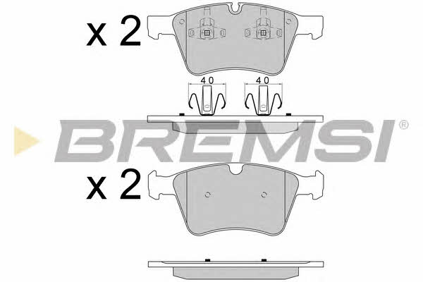 Bremsi BP3590 Brake Pad Set, disc brake BP3590