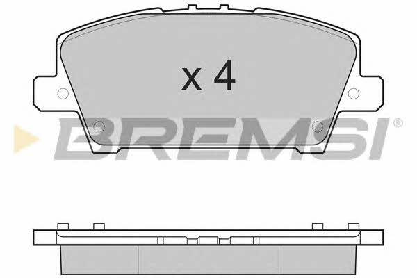 Bremsi BP3245 Brake Pad Set, disc brake BP3245