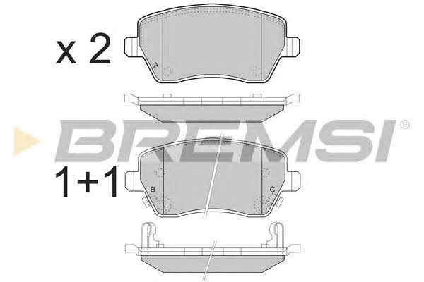 Bremsi BP3495 Brake Pad Set, disc brake BP3495