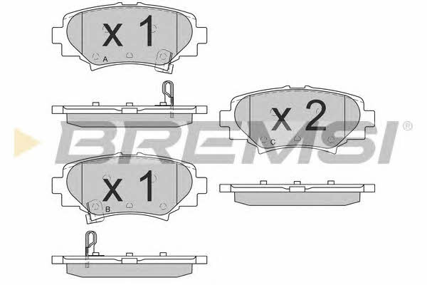 Bremsi BP3557 Brake Pad Set, disc brake BP3557