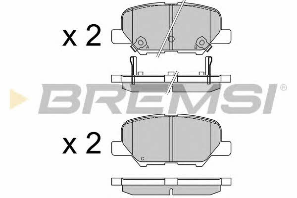 Bremsi BP3555 Brake Pad Set, disc brake BP3555