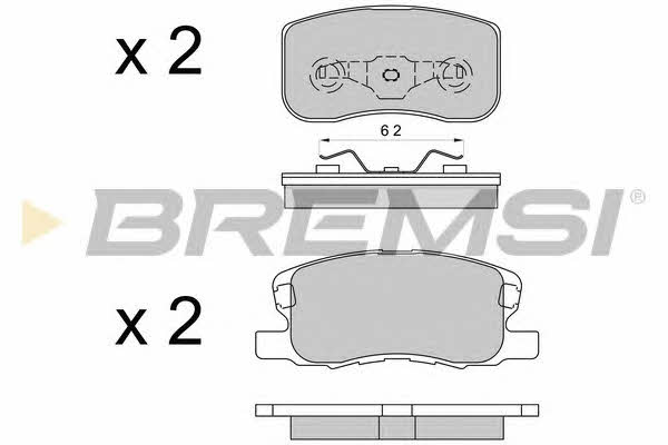 Bremsi BP3578 Brake Pad Set, disc brake BP3578