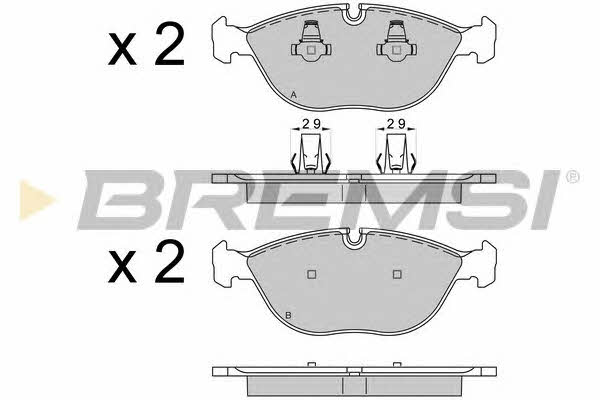 Bremsi BP3571 Brake Pad Set, disc brake BP3571