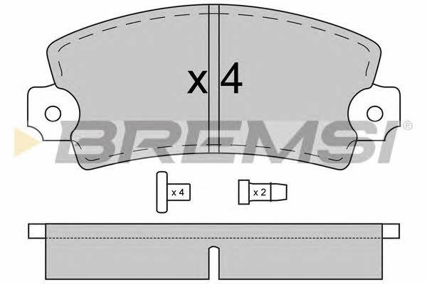 Bremsi BP2026 Brake Pad Set, disc brake BP2026