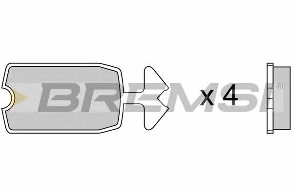 Bremsi BP2039 Brake Pad Set, disc brake BP2039