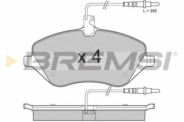 Bremsi BP3181 Brake Pad Set, disc brake BP3181