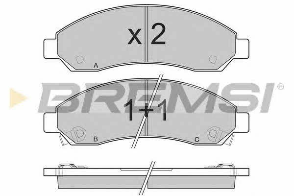 Bremsi BP3199 Brake Pad Set, disc brake BP3199