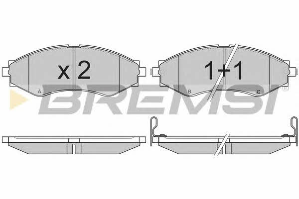 Bremsi BP2834 Brake Pad Set, disc brake BP2834
