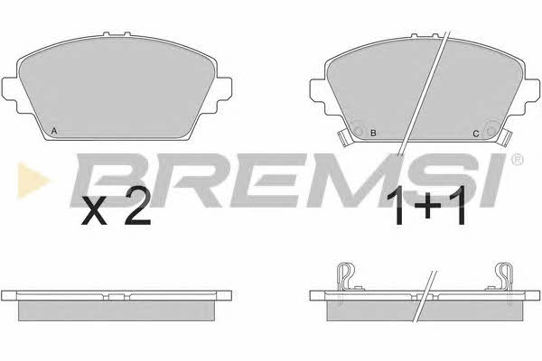 Bremsi BP2870 Brake Pad Set, disc brake BP2870