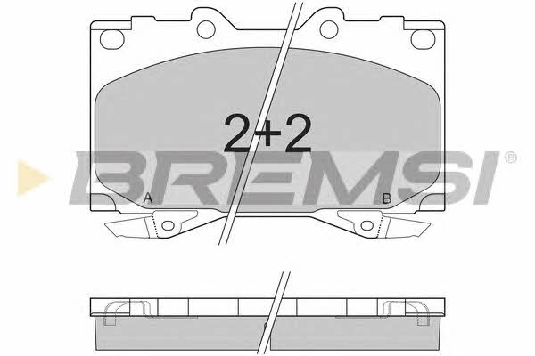Bremsi BP2898 Brake Pad Set, disc brake BP2898
