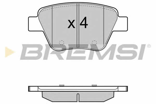 Bremsi BP3429 Brake Pad Set, disc brake BP3429