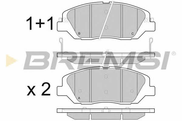 Bremsi BP3492 Brake Pad Set, disc brake BP3492