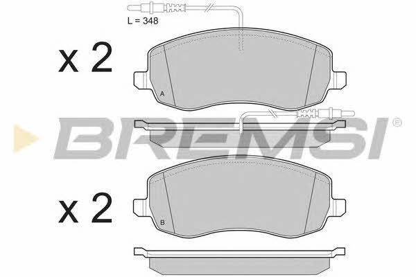 Bremsi BP3499 Brake Pad Set, disc brake BP3499