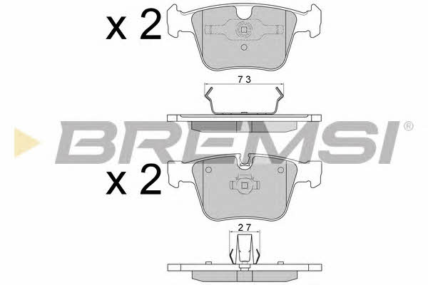 Bremsi BP3610 Brake Pad Set, disc brake BP3610