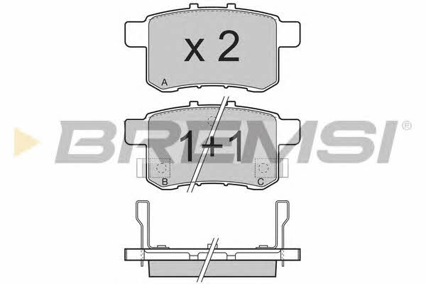 Bremsi BP3370 Brake Pad Set, disc brake BP3370