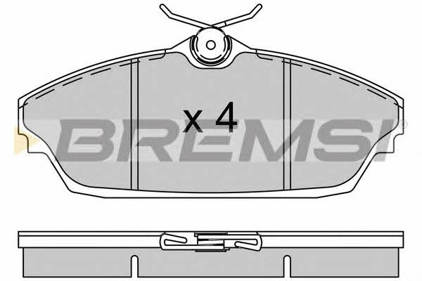 Bremsi BP3505 Brake Pad Set, disc brake BP3505