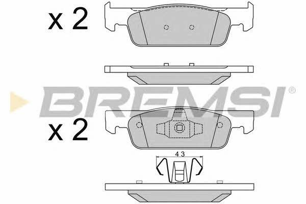 Bremsi BP3512 Brake Pad Set, disc brake BP3512