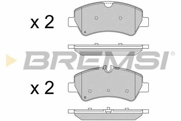 Bremsi BP3526 Brake Pad Set, disc brake BP3526