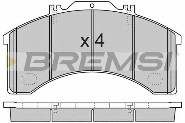 Bremsi BP7252 Brake Pad Set, disc brake BP7252