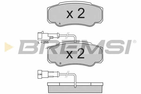 Bremsi BP3357 Brake Pad Set, disc brake BP3357