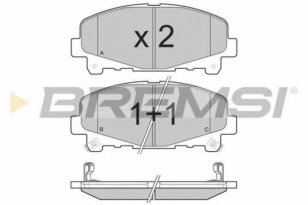 Bremsi BP3373 Brake Pad Set, disc brake BP3373