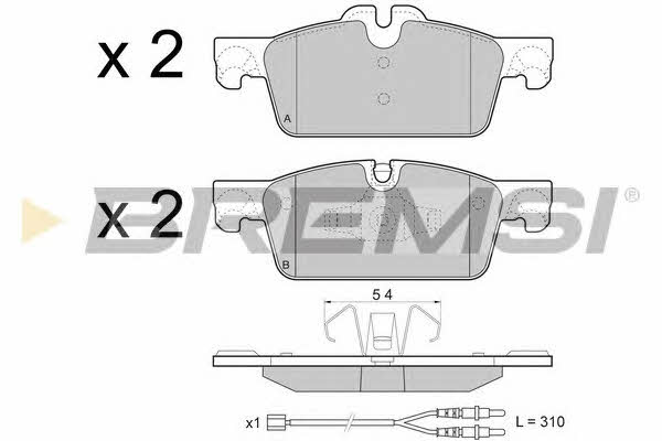 Bremsi BP3464 Brake Pad Set, disc brake BP3464