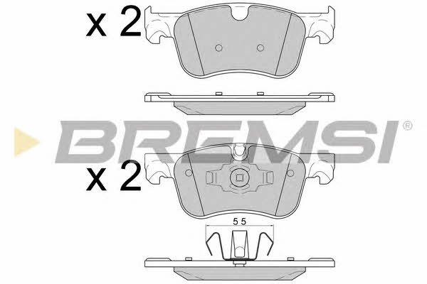 Bremsi BP3597 Brake Pad Set, disc brake BP3597
