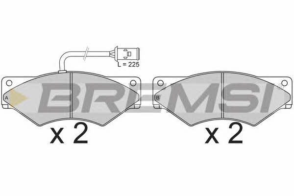 Bremsi BP7253 Brake Pad Set, disc brake BP7253