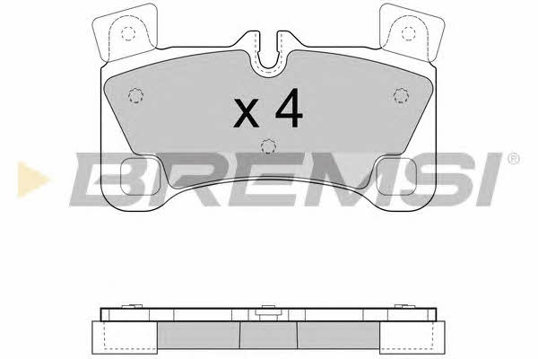 Bremsi BP3458 Brake Pad Set, disc brake BP3458