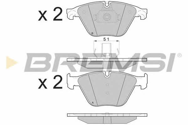 Bremsi BP3500 Brake Pad Set, disc brake BP3500