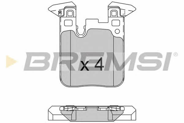 Bremsi BP3521 Brake Pad Set, disc brake BP3521