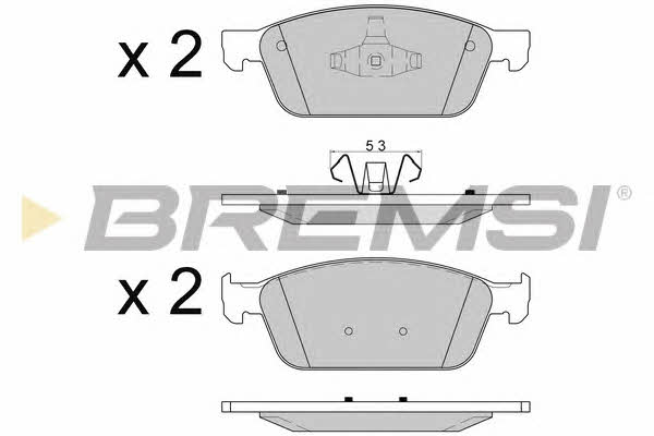 Bremsi BP3594 Brake Pad Set, disc brake BP3594
